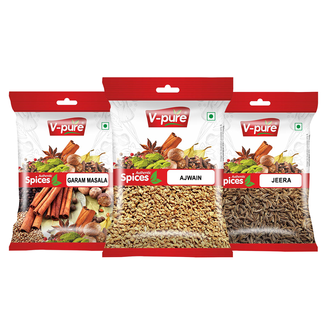 Spices Combo - Garam masala -100 gr , ajwain -100 gram , jeera -100 gram